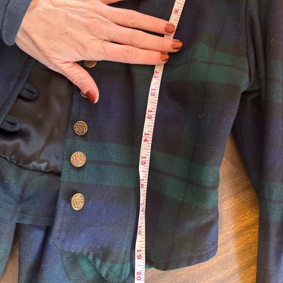 Vintage Victoriana Highlands Collection Scottish Tartan Wool Blazer UK 8/ US 4 - Picture 10 of 13